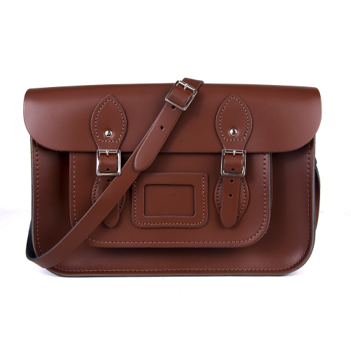 13" Chestnut Satchel