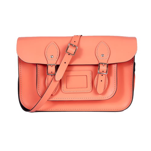 13" Coral Magnetic Satchel
