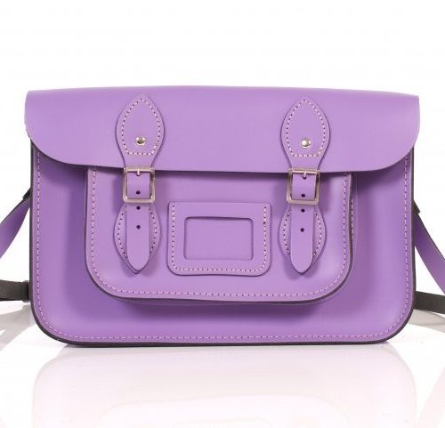 13" Lilac satchel