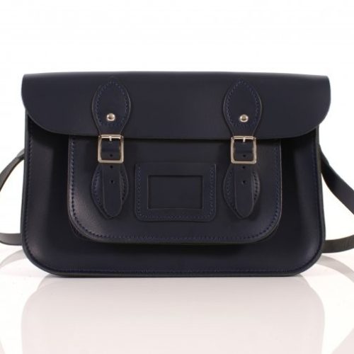 13" Navy Blue Satchel