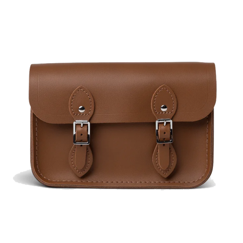 11" Chestnut Brown Satchel