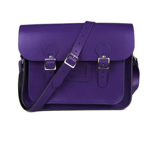 11" Purple Circle Satchel