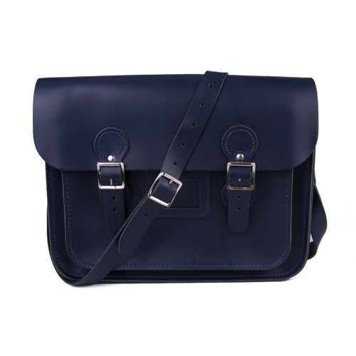 11" Navy Circle Satchel
