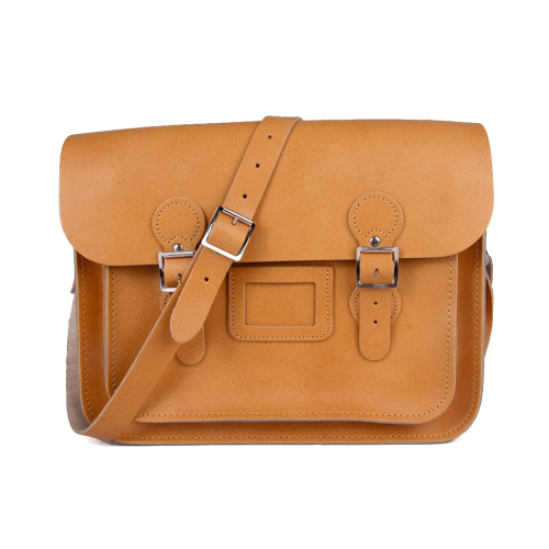 13" Autumn Tan Circle Satchel