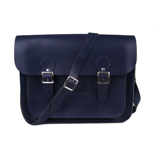 13" Navy Circle Satchel