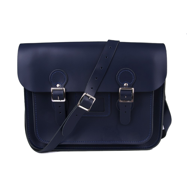 13 Inch Navy Circle Satchel 13 Inch Navy Circle Satchel