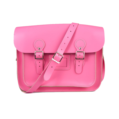 13" Pink Circle Satchel