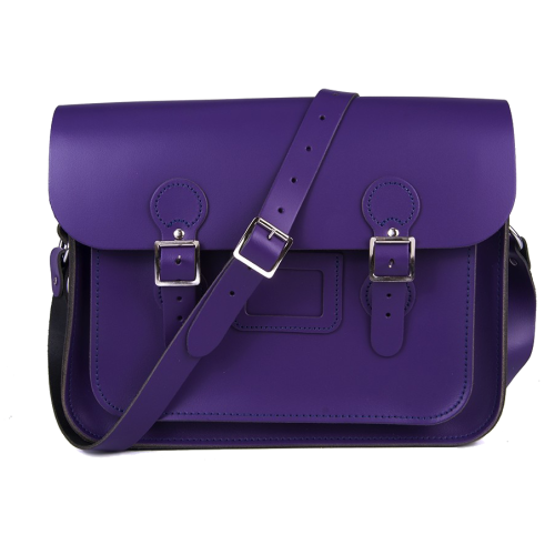 13" Purple Circle Satchel