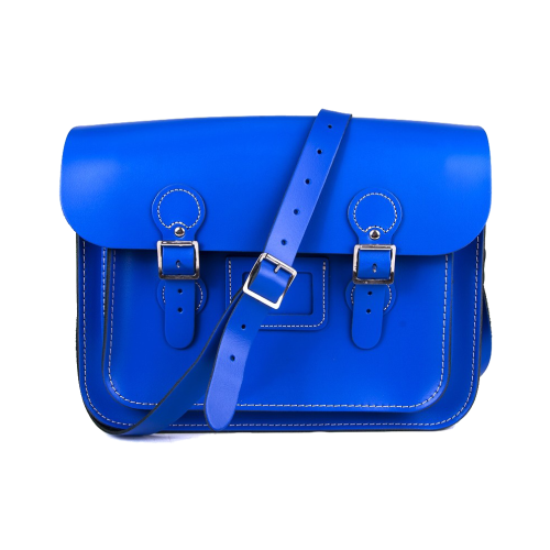 13" Royal Blue Circle Satchel