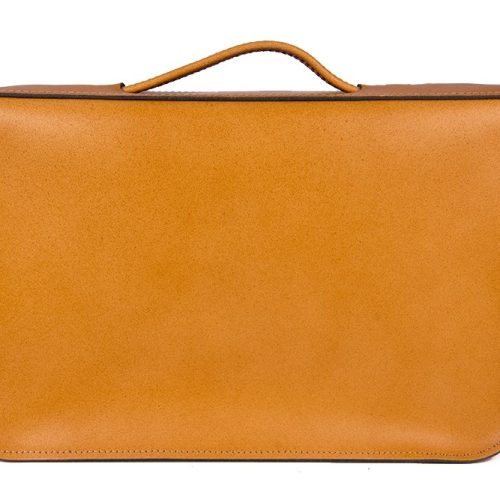 15 Inch Tan Satchel
