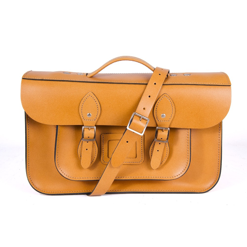 15" Autumn Yellow Magnetic Briefcase Satchel
