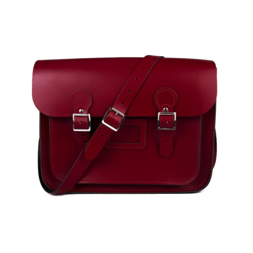 13" Red Circle Satchel