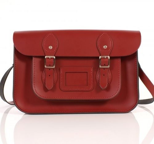 13" Red Satchel