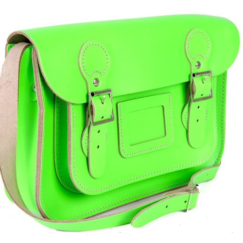 11″ Dayglow Green Circle Satchel 11″ Dayglow Green Circle Satchel