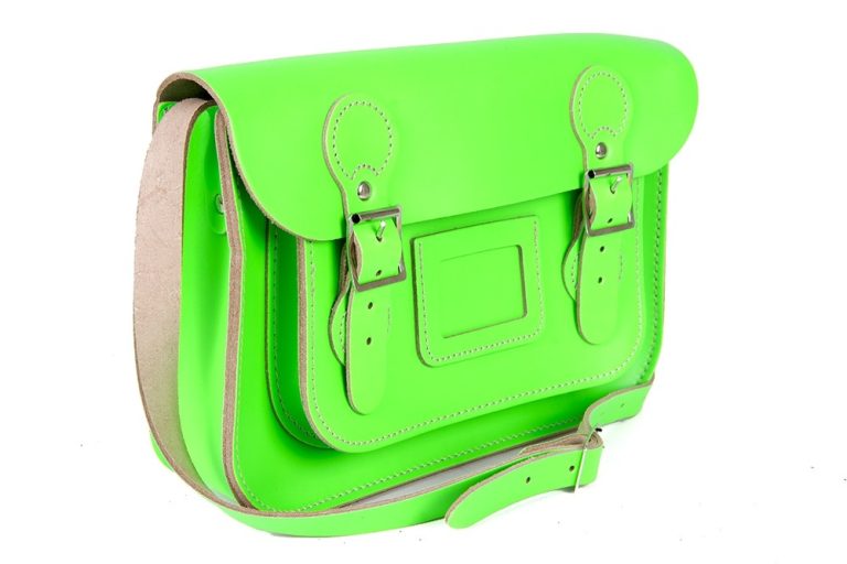 11″ Dayglow Green Circle Satchel 11″ Dayglow Green Circle Satchel