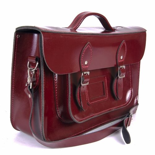 15″ Oxblood Magnetic Satchel 15″ Oxblood Magnetic Satchel