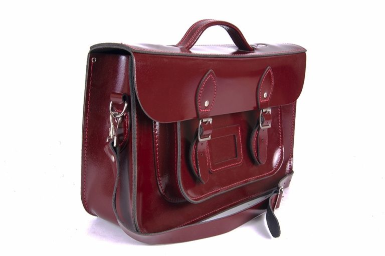 15″ Oxblood Magnetic Satchel 15″ Oxblood Magnetic Satchel