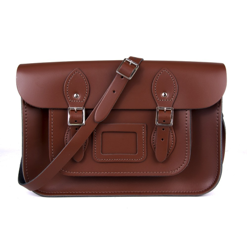 15" Chestnut Satchel