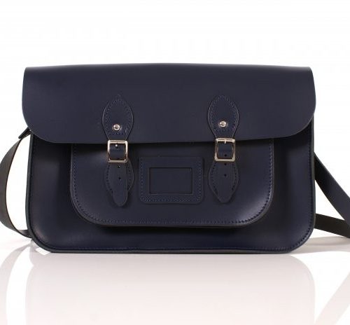 15" Navy Satchel