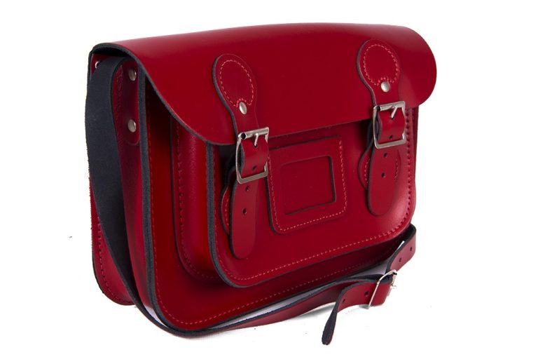 11″ Patent Red Circle Satchel 11″ Patent Red Circle Satchel