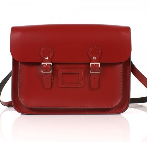 15" Red Circle Satchel
