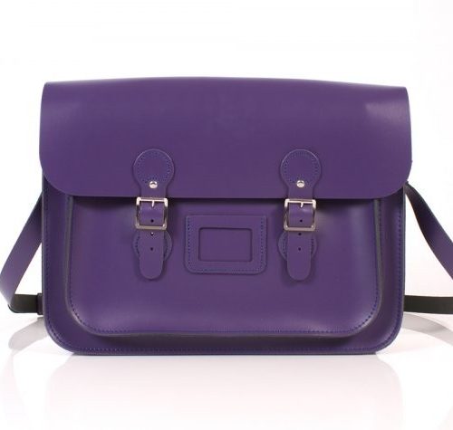 15" Purple Circle Satchel