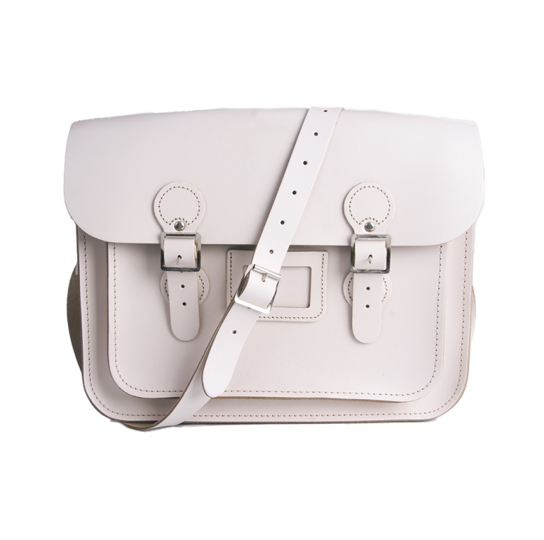 11″ White Circle Satchel 11″ White Circle Satchel