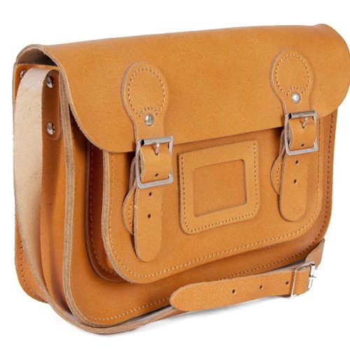 11 Autumn Tan Circle Satchel Side 11 Autumn Tan Circle Satchel Side
