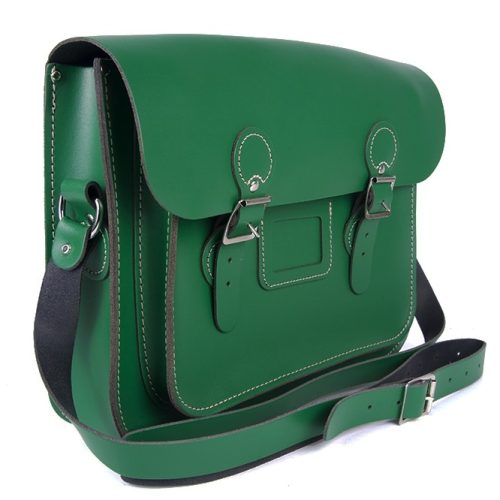 11 Green Circle Satchel side 11 Green Circle Satchel side