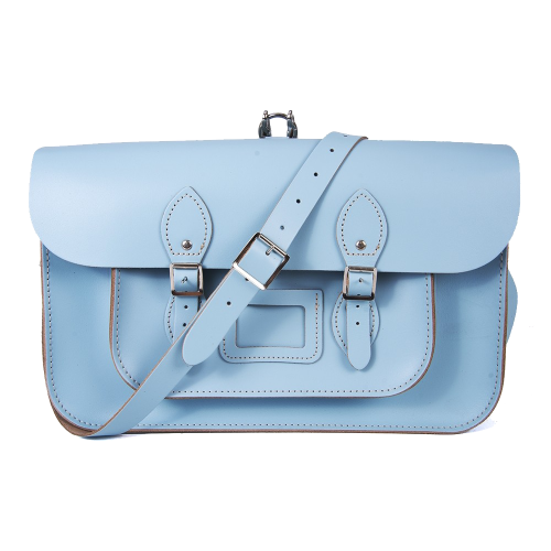 15" Baby Blue Backpack Satchel