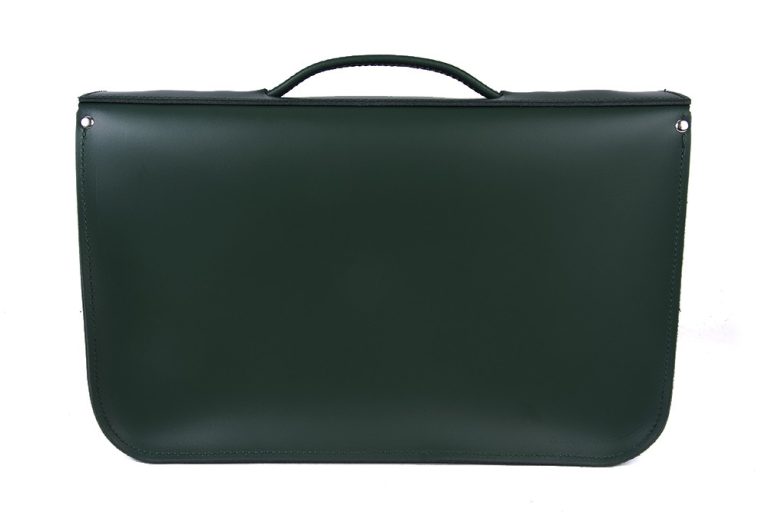 Dark Green Briefcase Satchel2