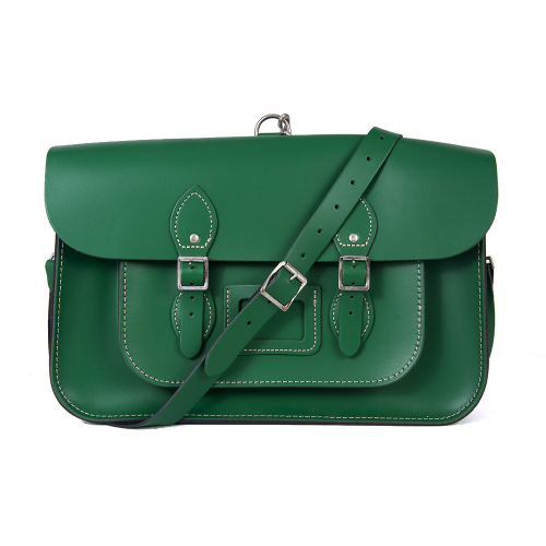 15" Light Green Backpack Satchel