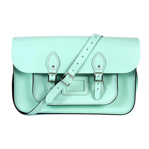 15" Mint Blue Magnetic Satchel