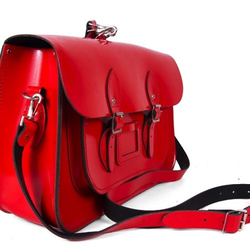 Red Patent Backpack Satchel1