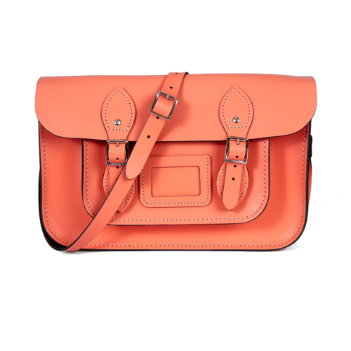 15" Coral Magnetic Satchel
