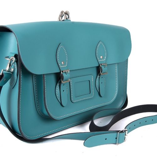 15″ Aqua Blue Backpack Satchel 15″ Aqua Blue Backpack Satchel