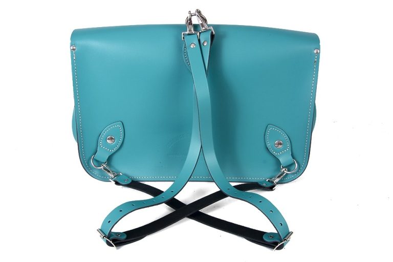 15″ Turquoise Backpack Satchel
