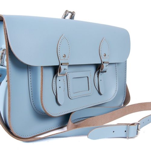 15″ Baby Blue Backpack Satchel 15″ Baby Blue Backpack Satchel