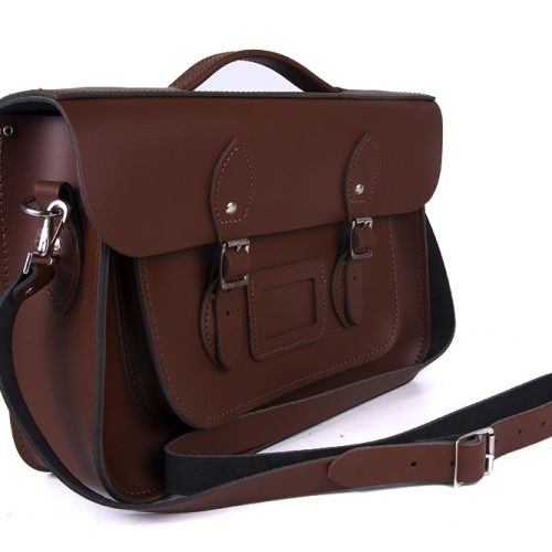 14″ Chestnut Brown Briefcase