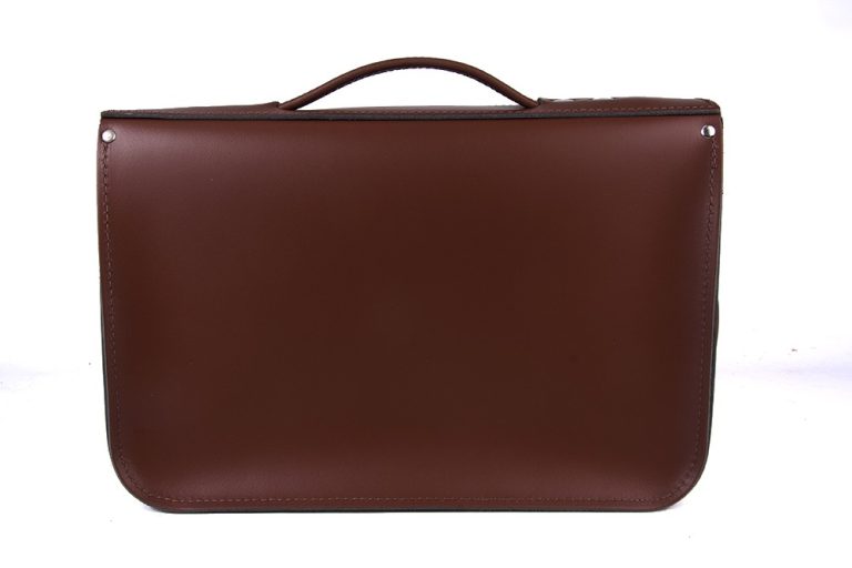 14″ Chestnut Brown Briefcase