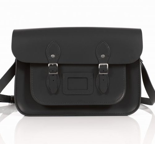 14" Black Satchel
