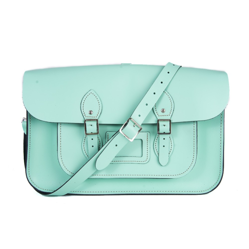 15" Mint Blue Backpack Satchel