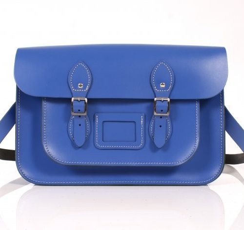14" Royal Blue Satchel