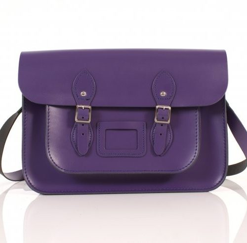 14" Purple Satchel