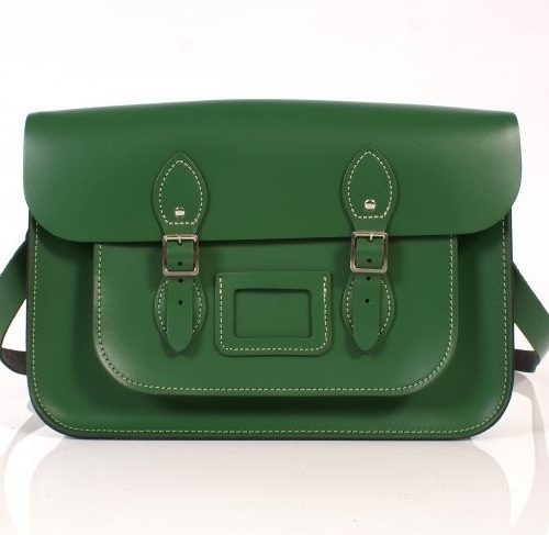 14" Green Satchel