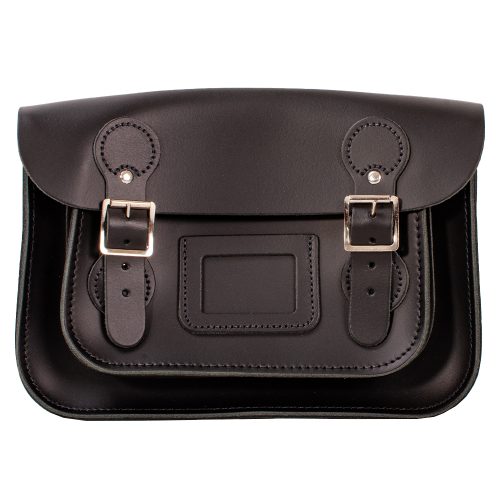 11" Black Circle Satchel