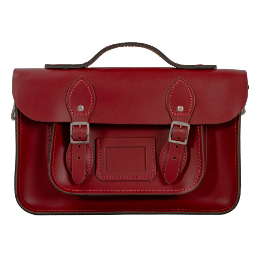 13" Wine Red Satchel