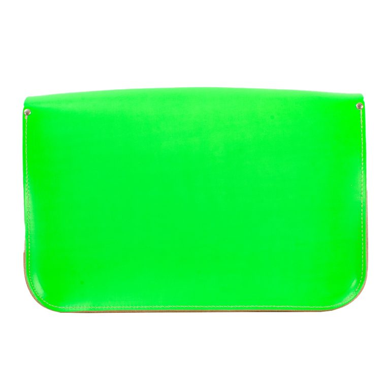 15” NORMAL SATCHEL DAYGLOW GREEN B 15” NORMAL SATCHEL DAYGLOW GREEN B